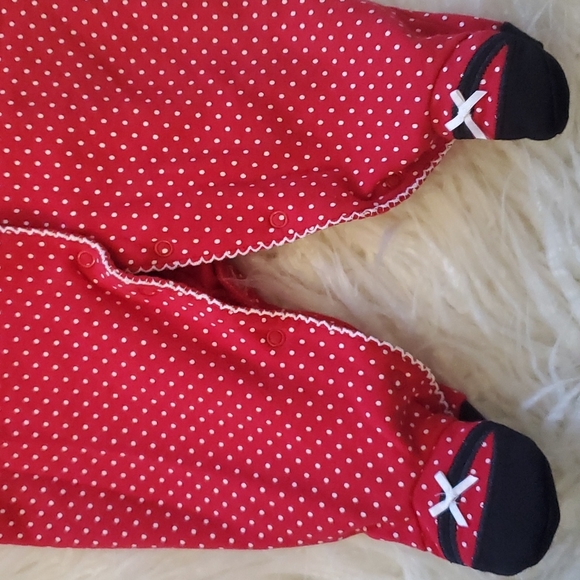Little Me Red & White Christmas Bodysuit - 3M (EUC) - Picture 6 of 7